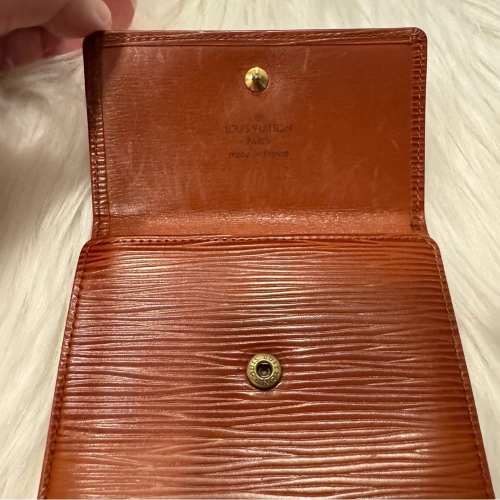 Louis Vuitton Vintage Epi Portefeuille Elise Trifold Compact Wallet Kenyan Fawn - Picture 3 of 13